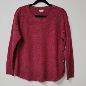Fat Face Emmy Side Button Jumper Red Size 8